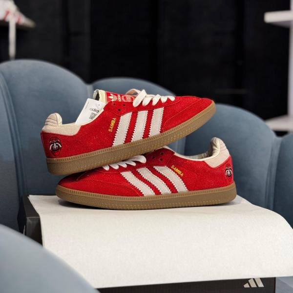 ADIDAS ORIGINALS SAMBA ‘’BETTER SCARLET OFF WHITE’’