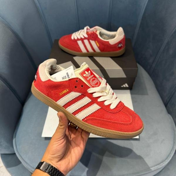 ADIDAS ORIGINALS SAMBA ‘’BETTER SCARLET OFF WHITE’’