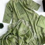 PRINTED PARTY WEAR WITH LONG DUPPATTA