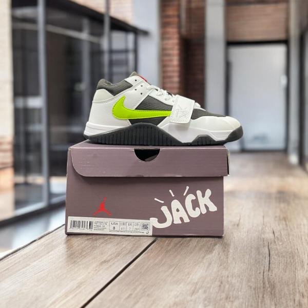 TRAVIS SCOTT x JORDAN JUMPMAN JACK TRAINER OFF WHITE YELLOW