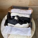 AIR JORDANS 4 RM BLACK LIGHT BONE