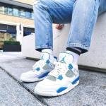 AIR JORDANS RETRO 4 MILITARY BLUE