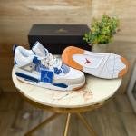 AIR JORDANS RETRO 4 MILITARY BLUE