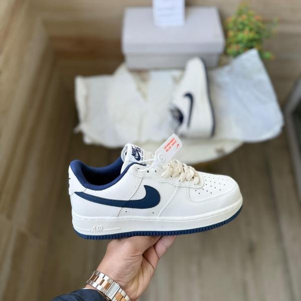 NIKE AIRFORCE 1 WHITE NAVY