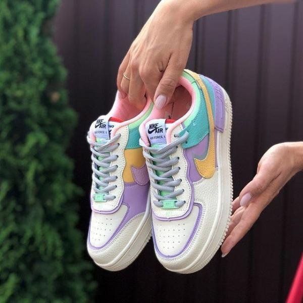 NIKE AIRFORCE SHADOW YELLOW TICK