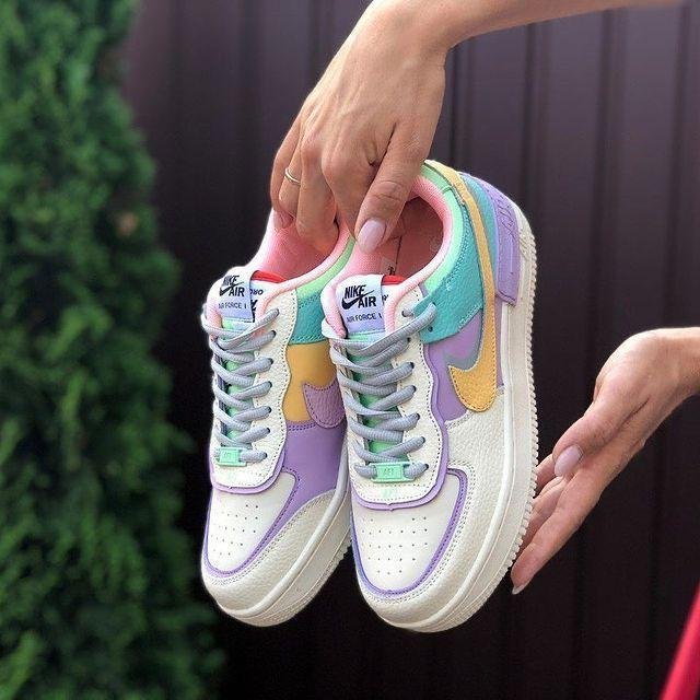 NIKE AIRFORCE SHADOW YELLOW TICK