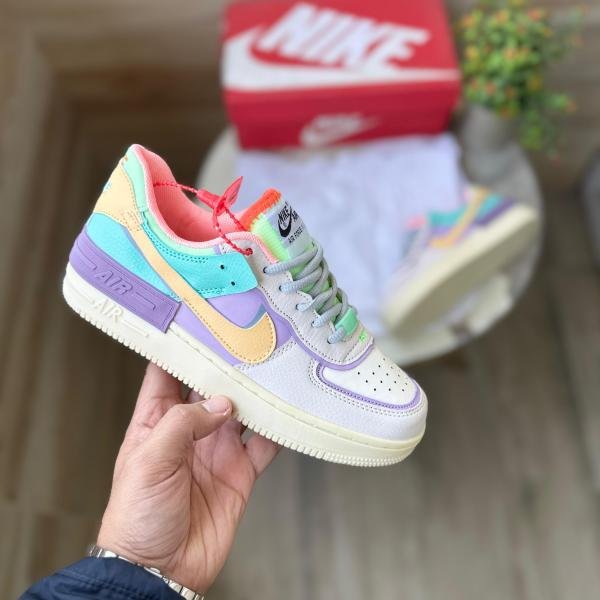 NIKE AIRFORCE SHADOW YELLOW TICK