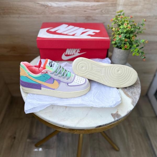 NIKE AIRFORCE SHADOW YELLOW TICK