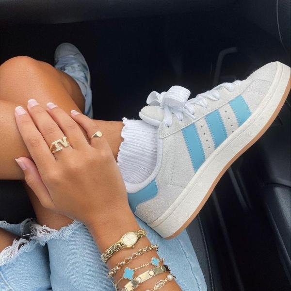 ADIDAS ORIGINALS CAMPUS WHITE PRELOVED BLUE