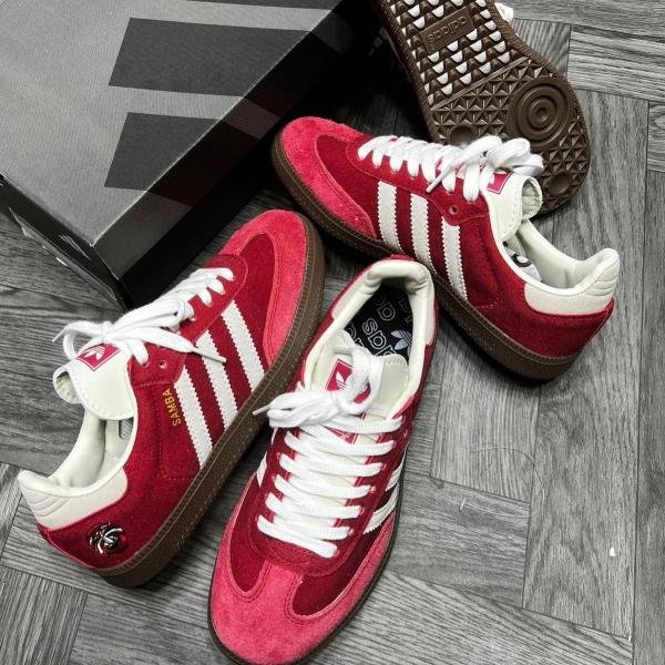 ADIDAS ORIGINALS SAMBAS "BETTER SCARLET OFFWHITE"