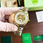 ROLEX AUTOMATIC GOLD TWOTONE WITH WHITE DIAL