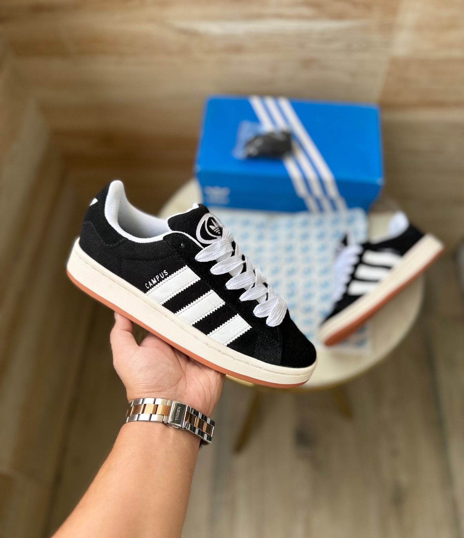 ADIDAS ORIGINALS CAMPUS BASIC BLACK BROWN