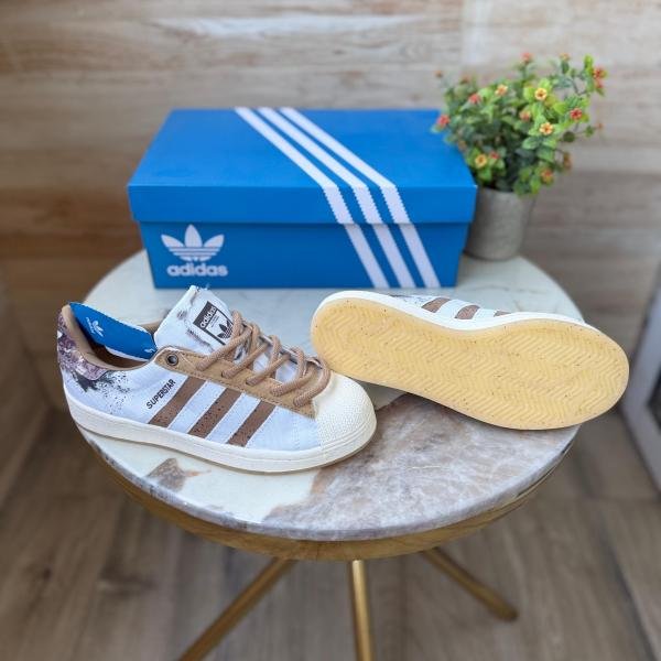ADIDAS SUPERSTAR BROWN WHITE