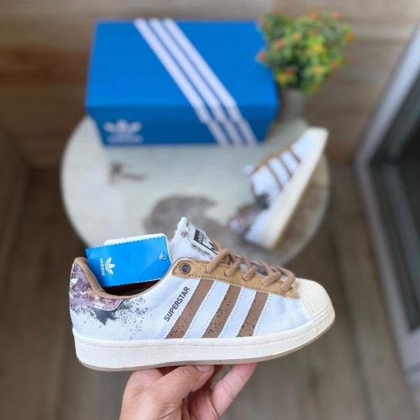 ADIDAS SUPERSTAR BROWN WHITE