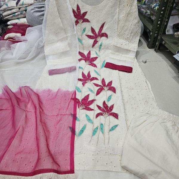 KURTI WITH PANTS AND DUPPATA