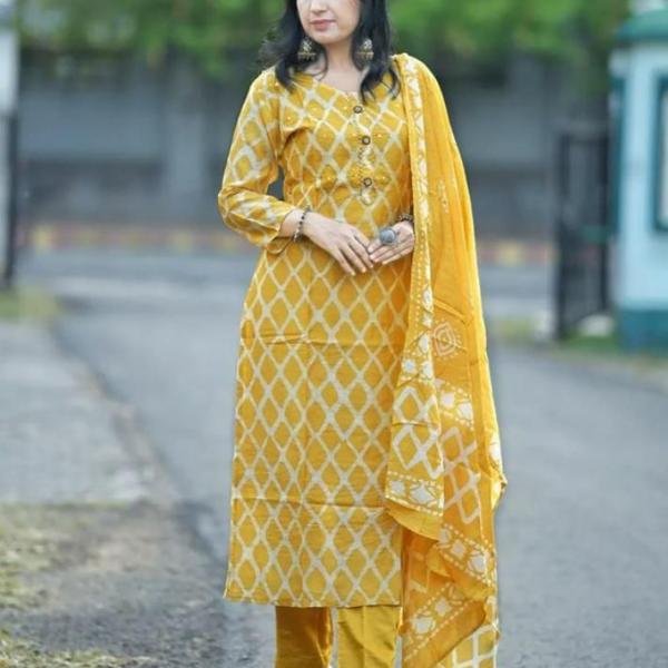KURTI+PANT+DUPATTA