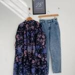 PLEATED TOP WITH PANT