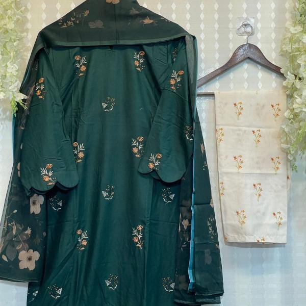 KURTI WITH PALAZZO AND DUPATTA