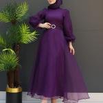 ORGANZA GOWN WITH BELT